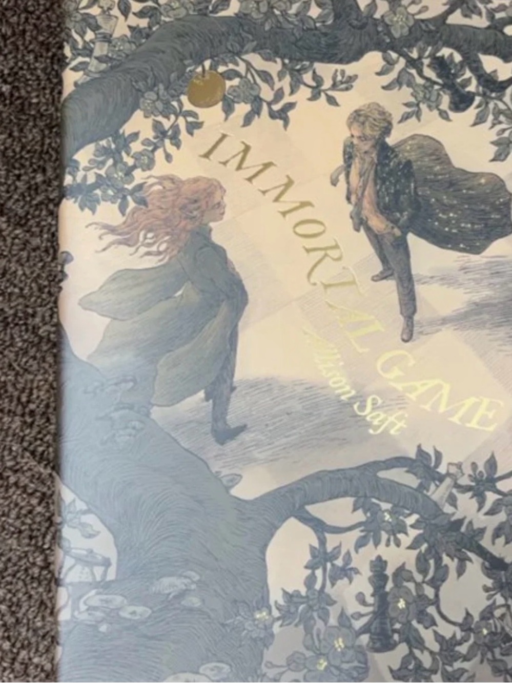 Immortal Game Decorative Hardcover — Blue & Cream Illustrated Cover